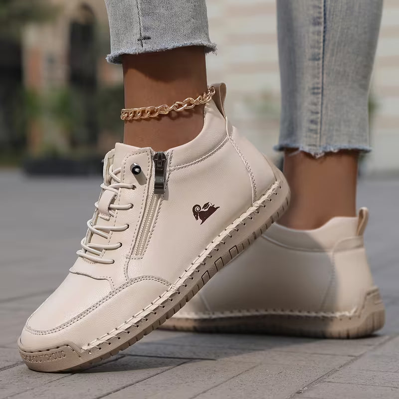 Mila | Scarpe comode con zip laterale