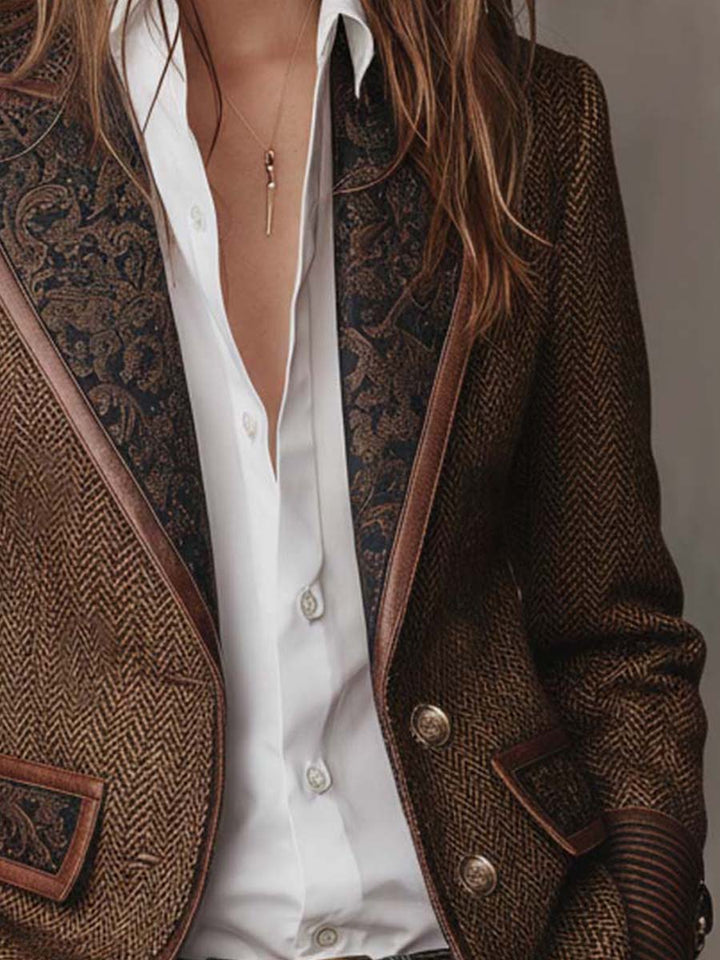 Arabella | Blazer spigato a pannelli da donna - vista 7