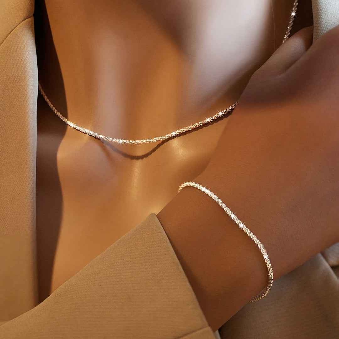Set collana e bracciale minimalista