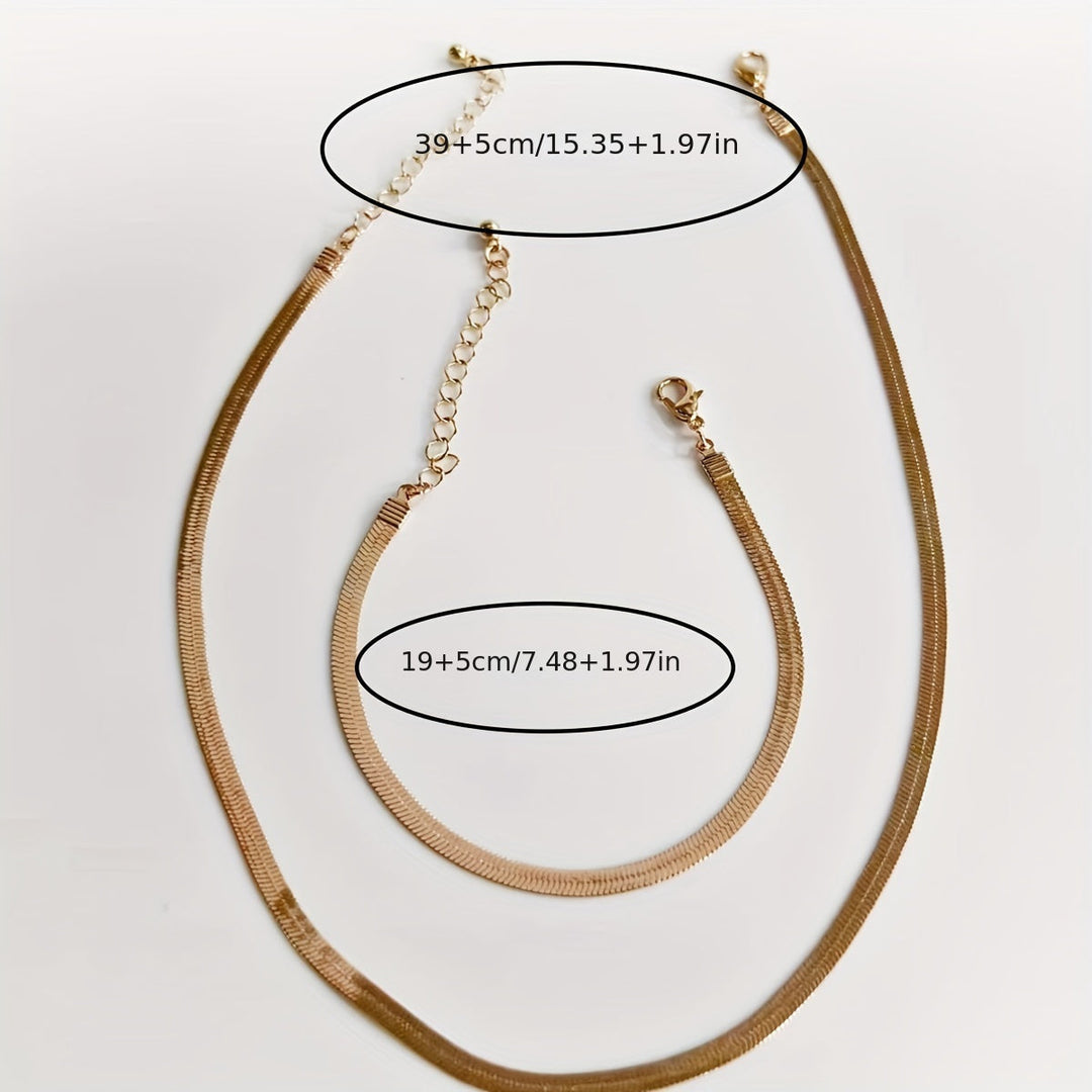 Set collana e bracciale classico