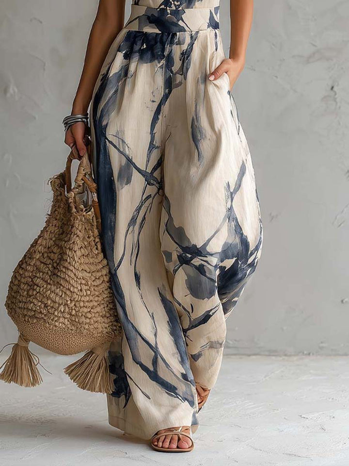 Sabine | Tuta Elegante a Gamba Larga