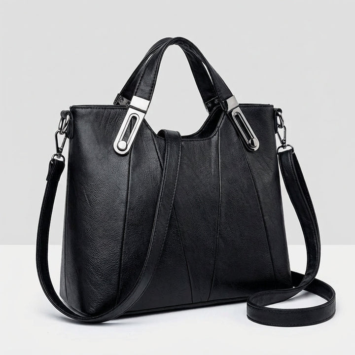 Borsa a Mano in Pelle Sienna