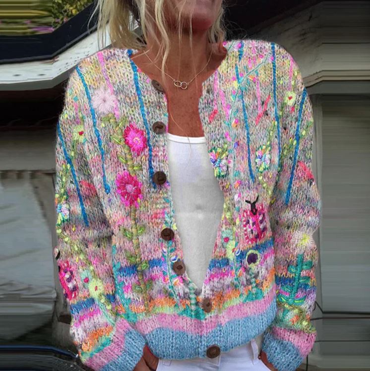 LENA | CARDIGAN FLOREALE ELEGANTE