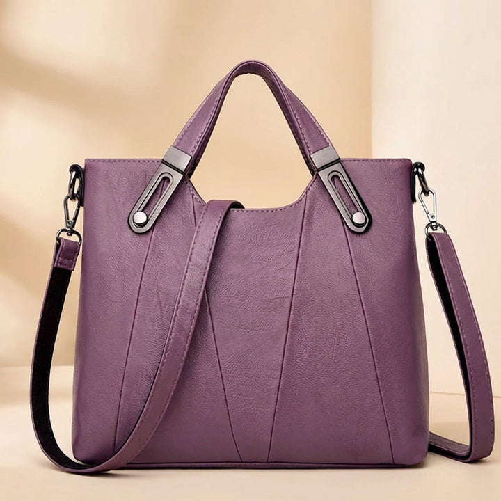 Borsa a Mano in Pelle Sienna
