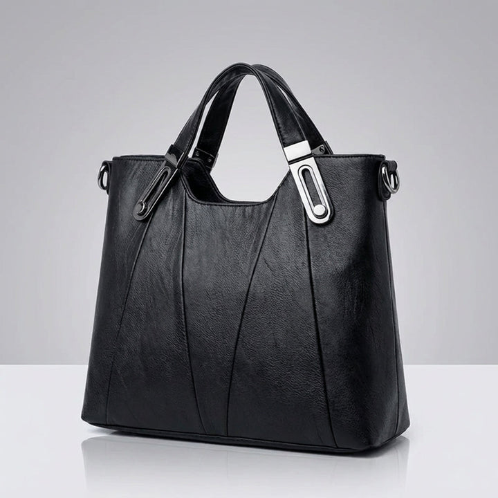Borsa a Mano in Pelle Sienna