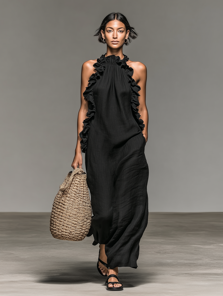 Gladys | Abito Lungo con Tasche