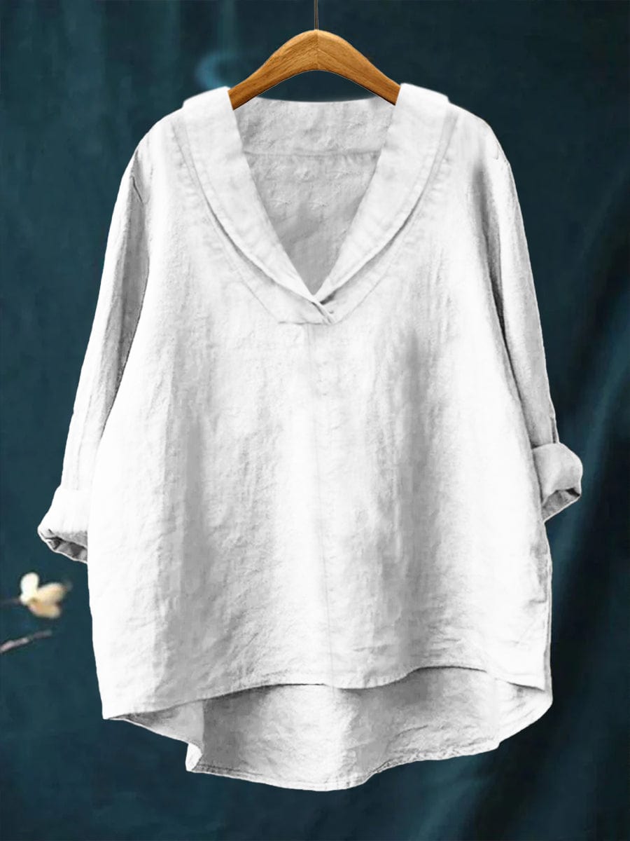 MARCELINE | BLUSA CON SCOLLO A V