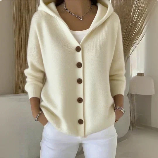 Rosetta | Cardigan Morbido con Cappuccio