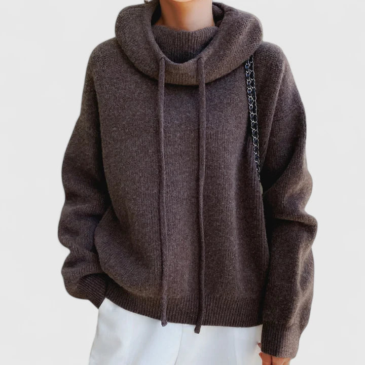 Edna | Felpa in Maglia con Cappuccio
