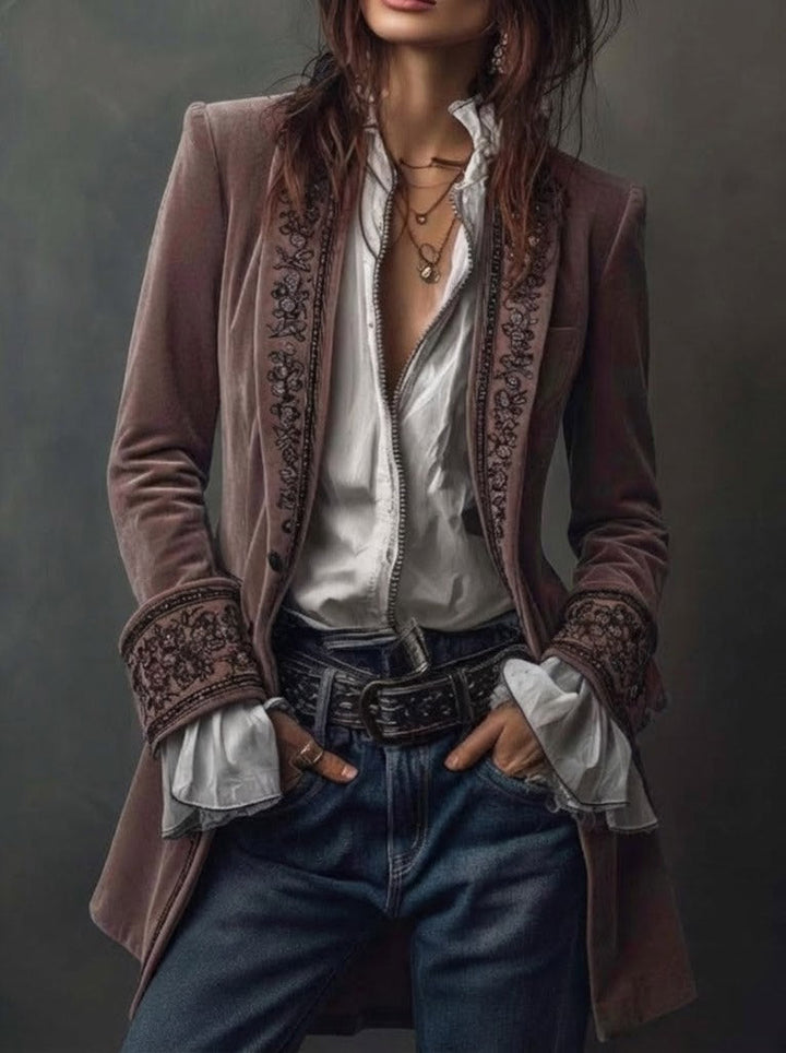 Erica | Blazer lungo vintage da donna - vista 17