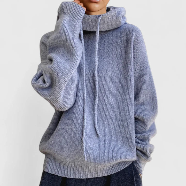 Edna | Felpa in Maglia con Cappuccio