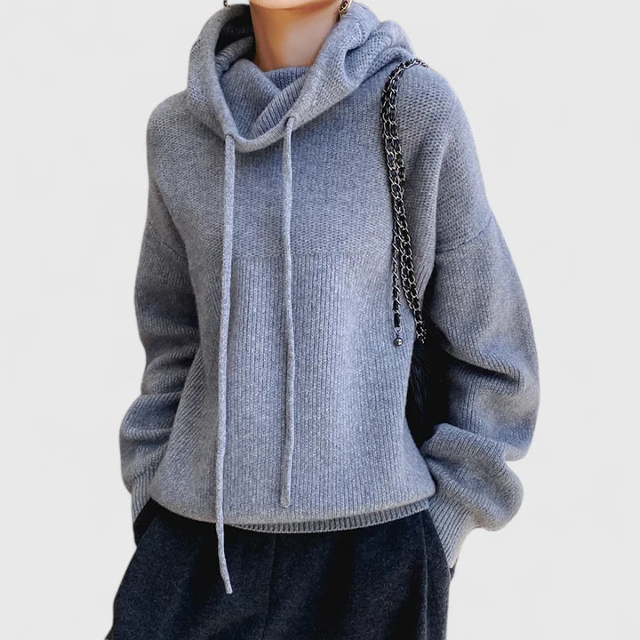 Edna | Felpa in Maglia con Cappuccio