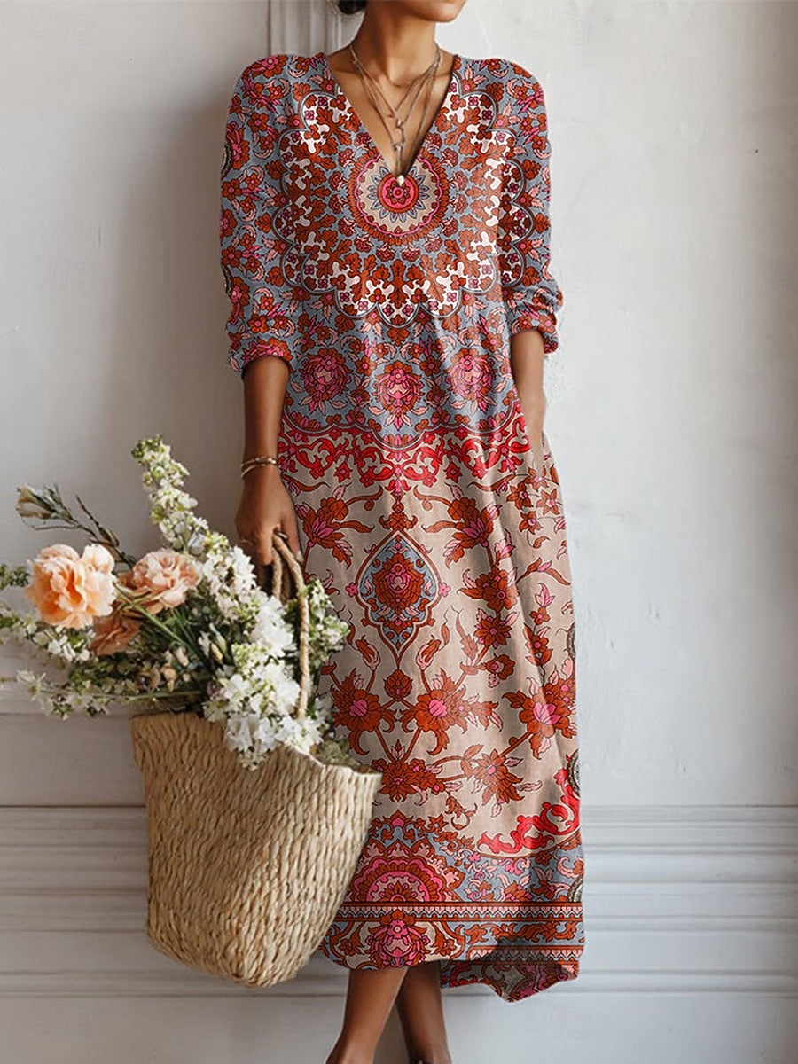 Esra | Abito Boho Multicolore - Maria Milano