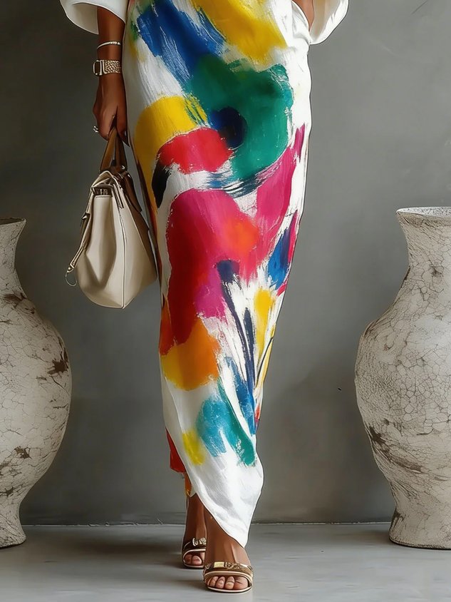 Thea | Abito Maxi a Spalla Unica