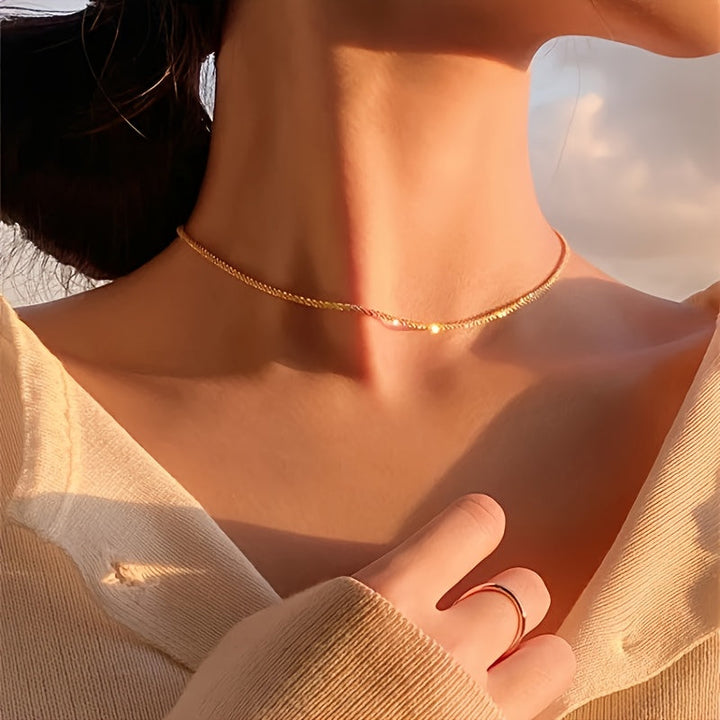Set collana e bracciale minimalista