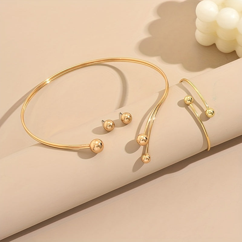 Set di gioielli geometrico moderno