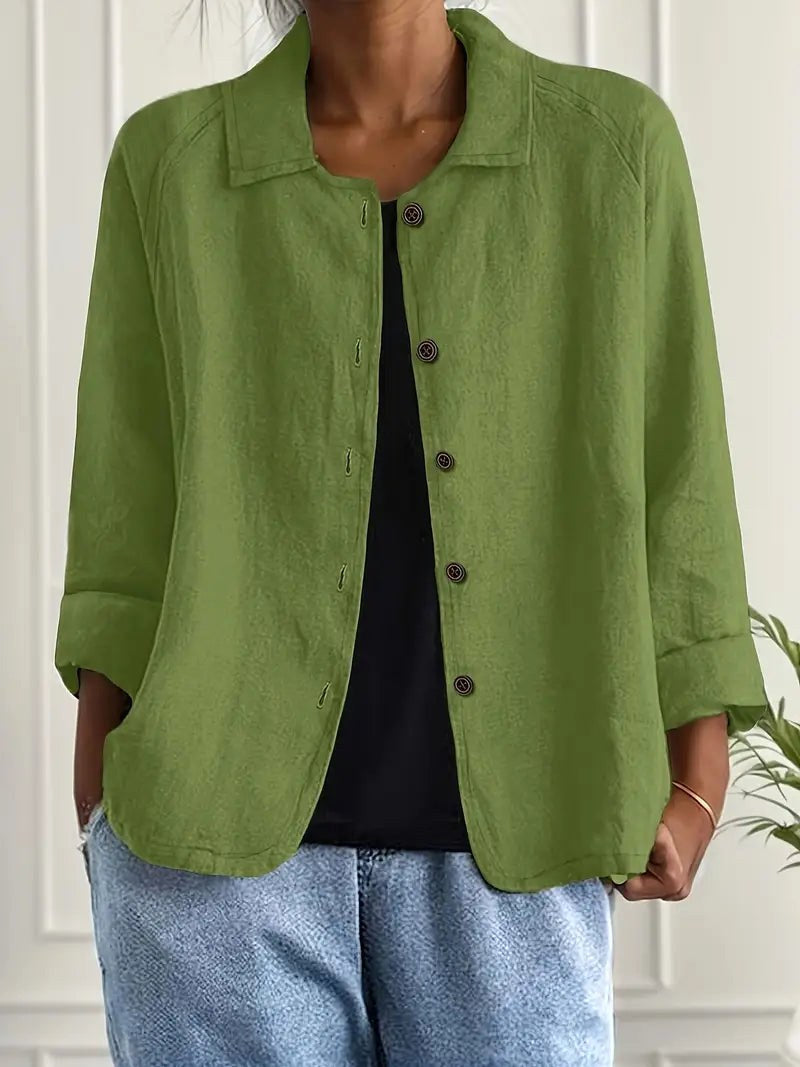 Camicetta classica Calliste verde da donna - Maria Milano