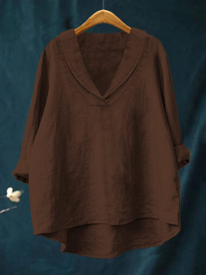 MARCELINE | BLUSA CON SCOLLO A V