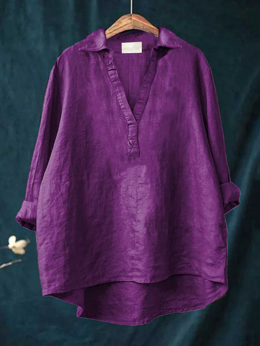 NERINA | BLUSA CON SCOLLO A V