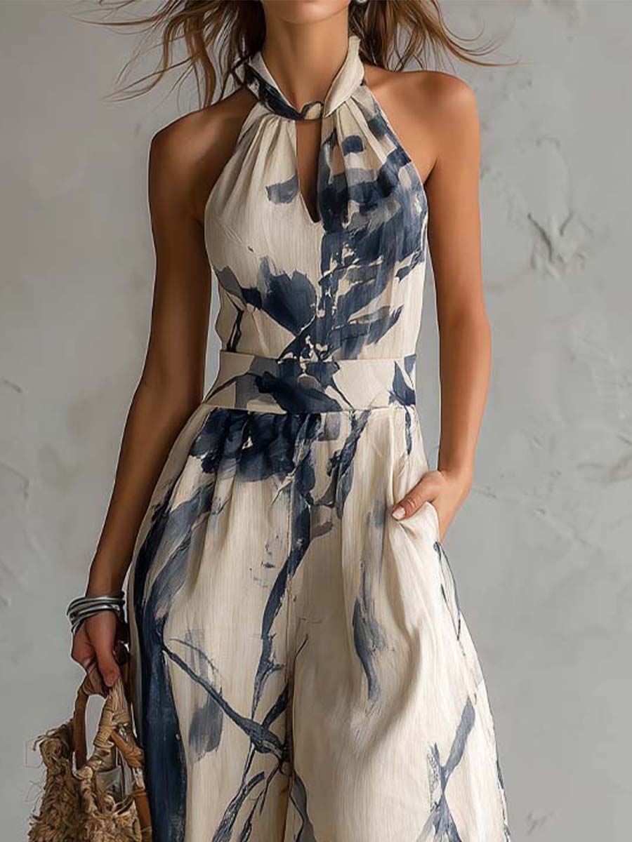 Sabine | Tuta Elegante a Gamba Larga