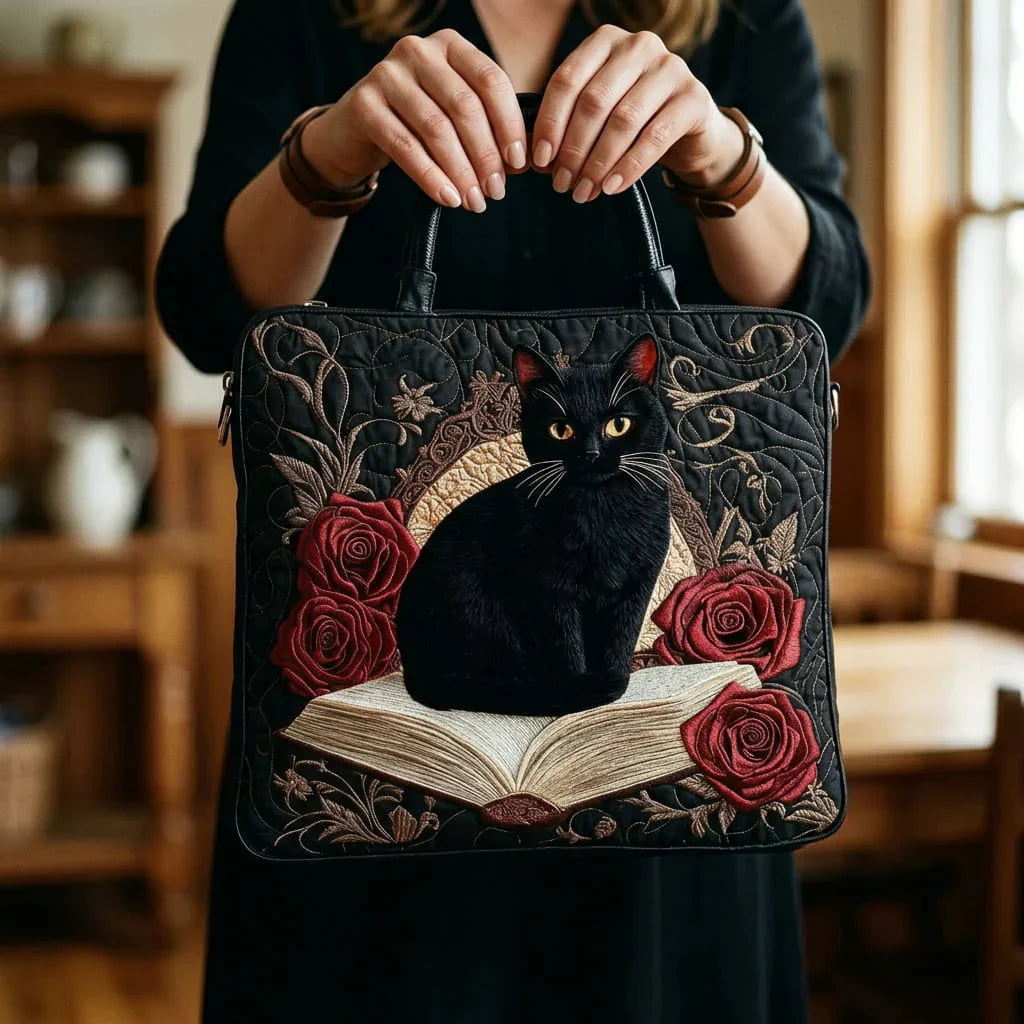 Sako Artigianale Matelassé - Gatto nero sui libri