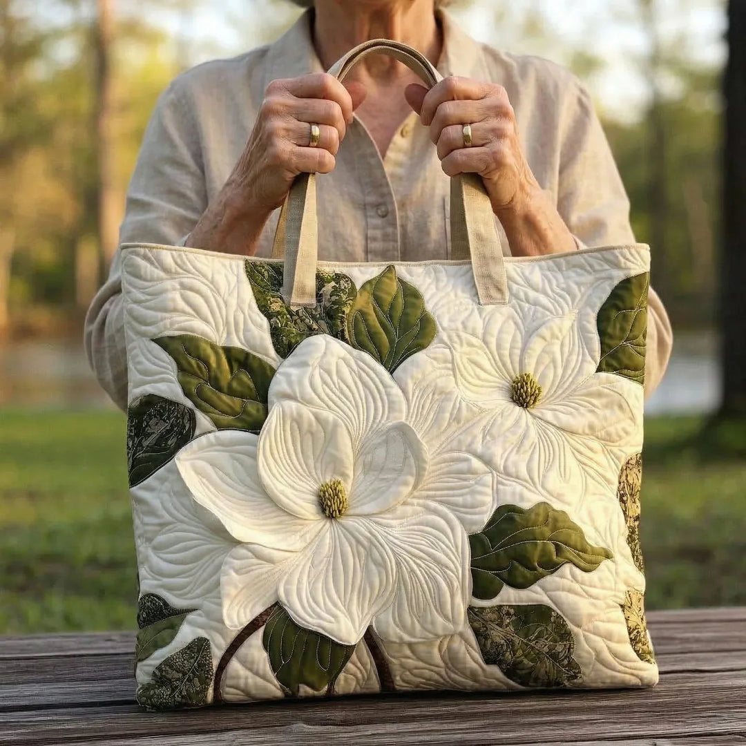 Borsa Artisanal Matelassé - Eleganti Lilli Bianche