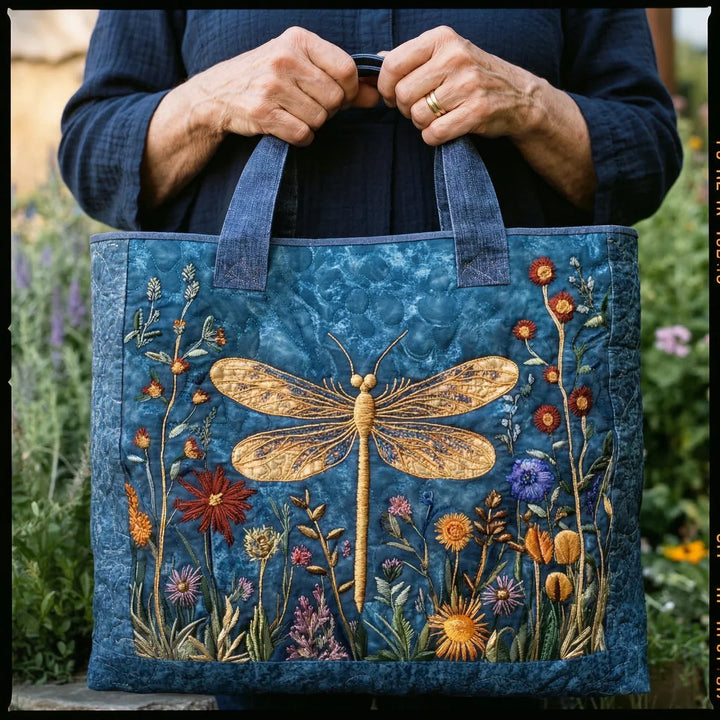 Borsa Intrecciata - Libellula Dorata