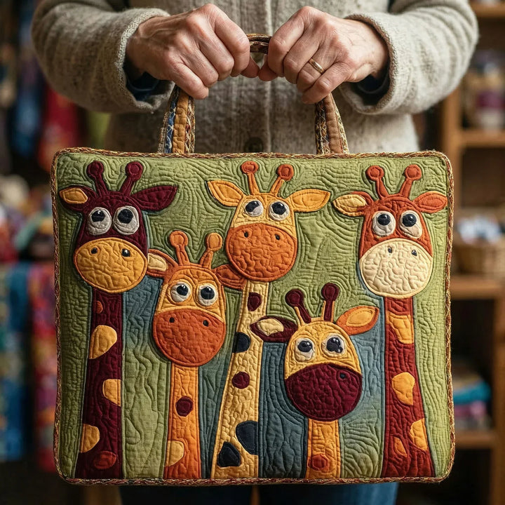 Borsa intrecciata - Giraffa