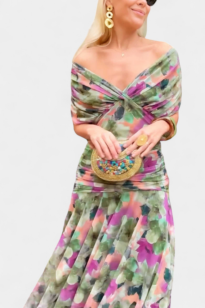 LOWENNA | ABITO ELEGANTE A SPALLE SCOPERTE