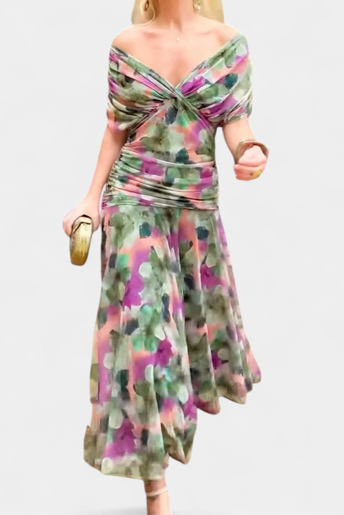 LOWENNA | ABITO ELEGANTE A SPALLE SCOPERTE