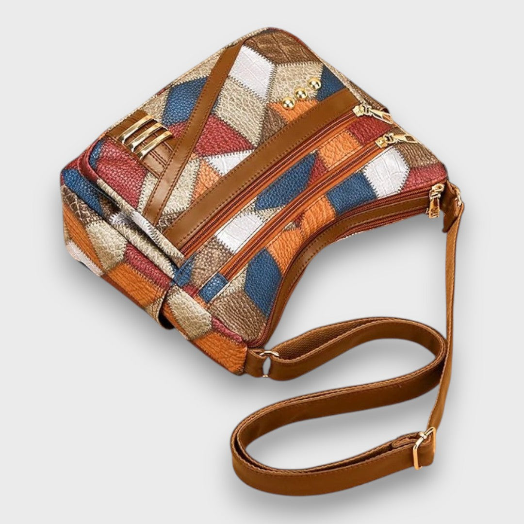 Maria – Borsa a Spalla in Pelle Patchwork
