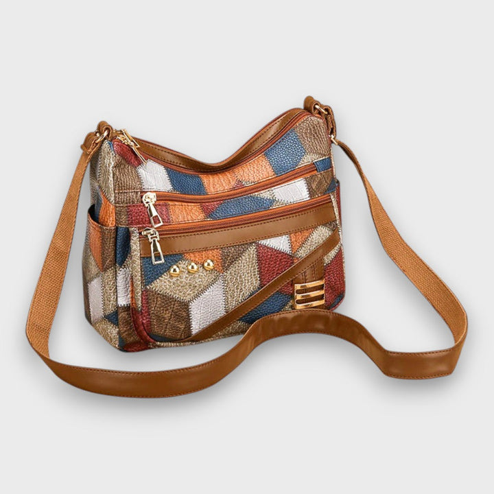 Maria – Borsa a Spalla in Pelle Patchwork