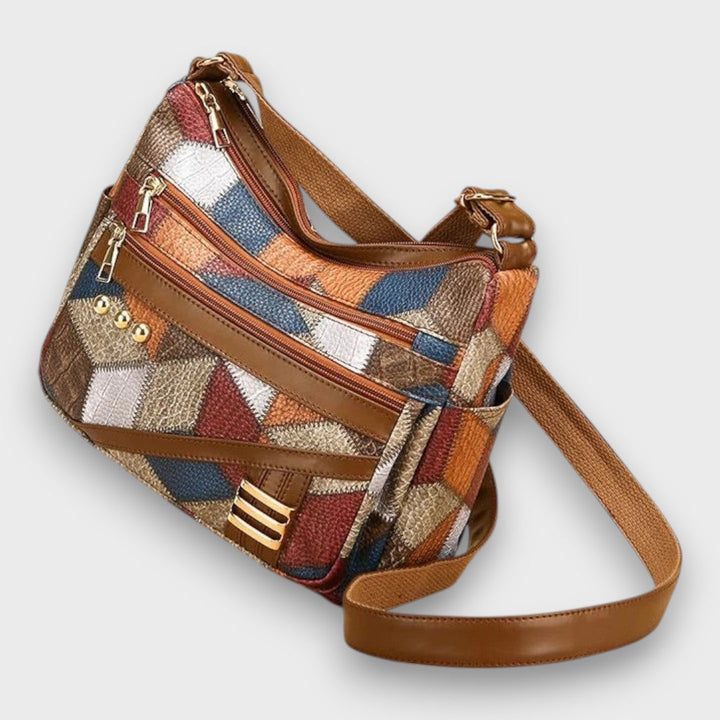 Maria – Borsa a Spalla in Pelle Patchwork