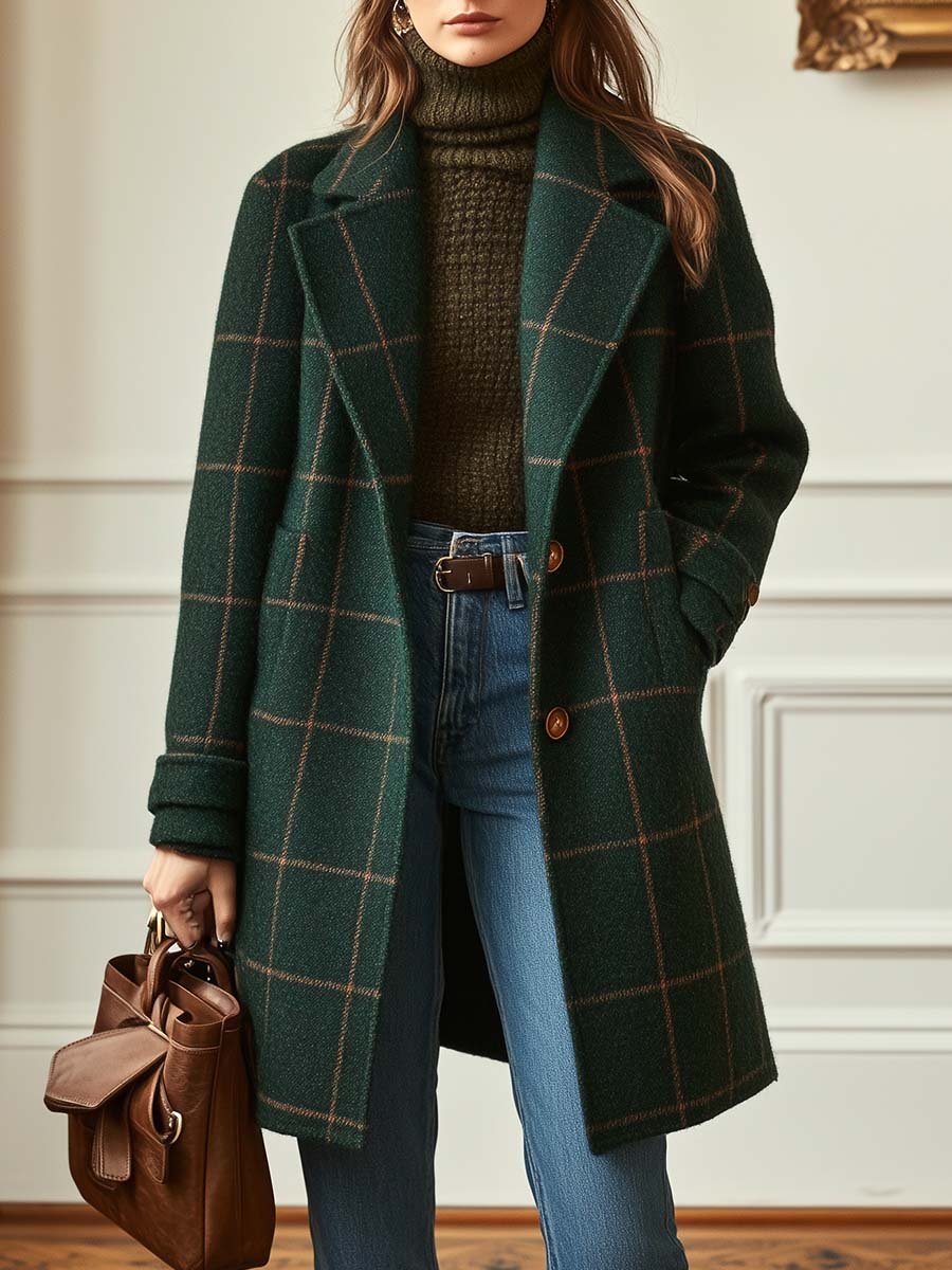 Edith | Cappotto a Quadri