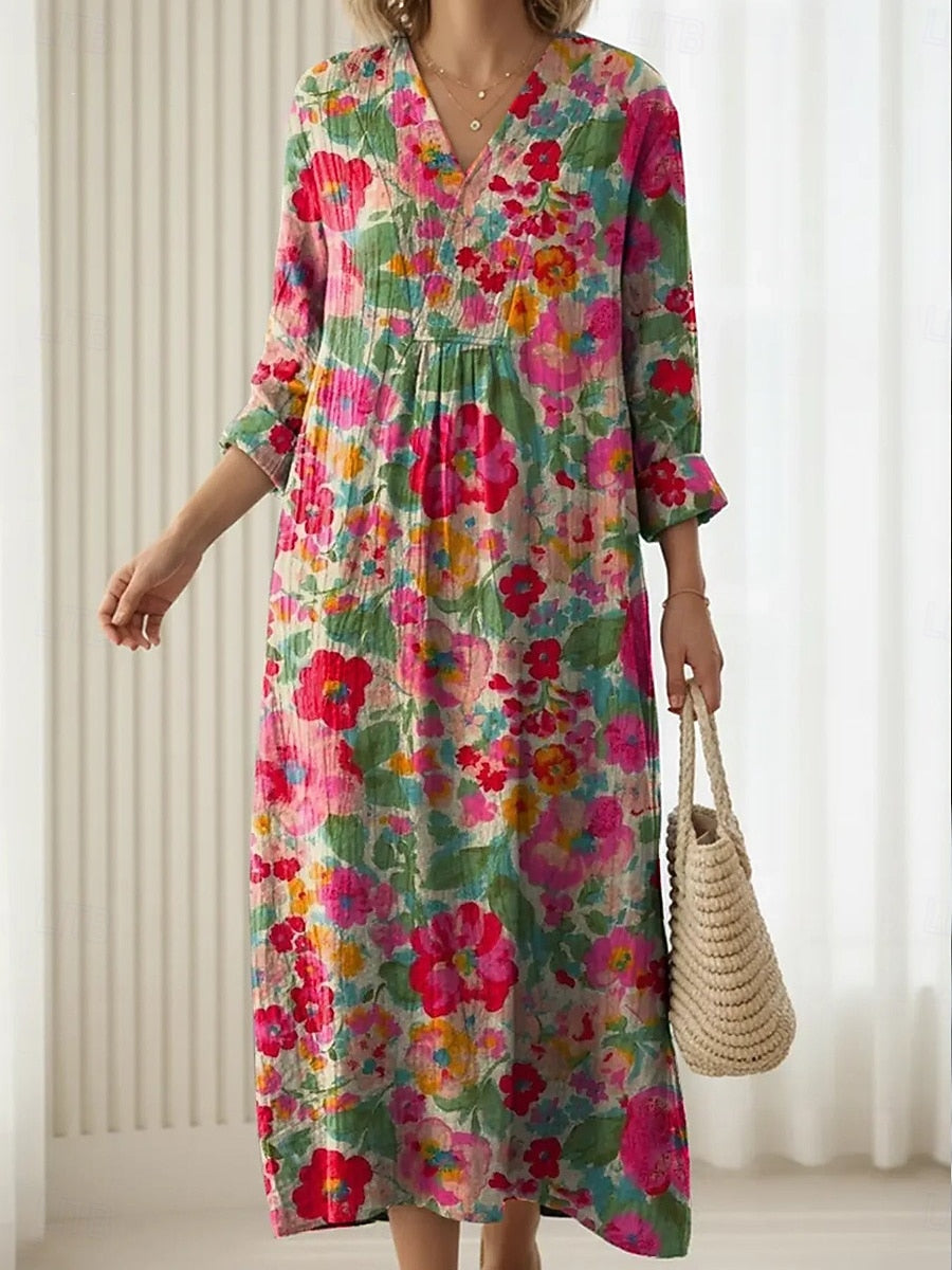 Reda | Abito Boho Floreale Comodo - Maria Milano