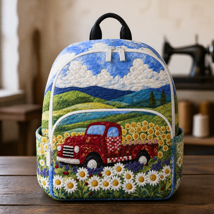 Zaino Trapuntato Vintage Rosso