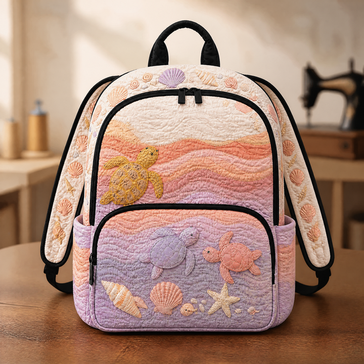 Zaino Trapuntato con Tartaruga Marina