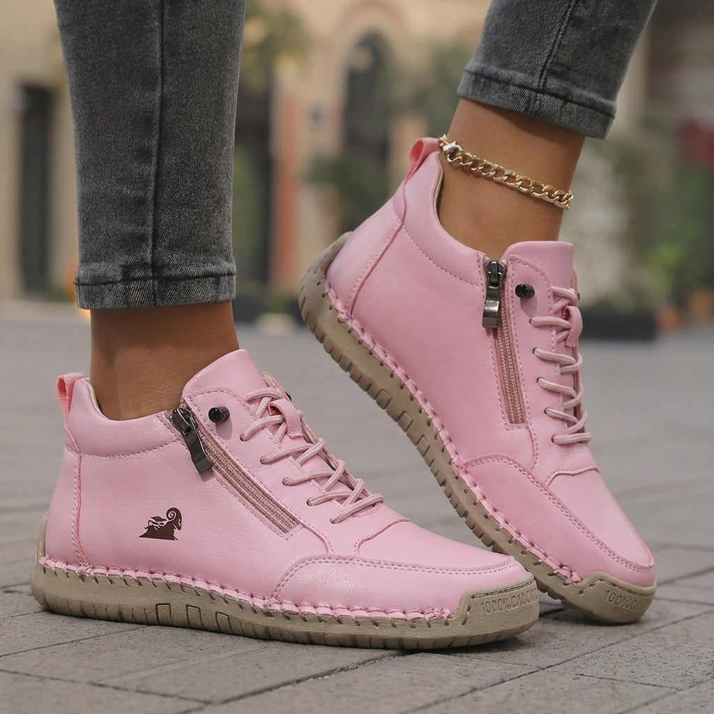 Mila | Scarpe comode con zip laterale