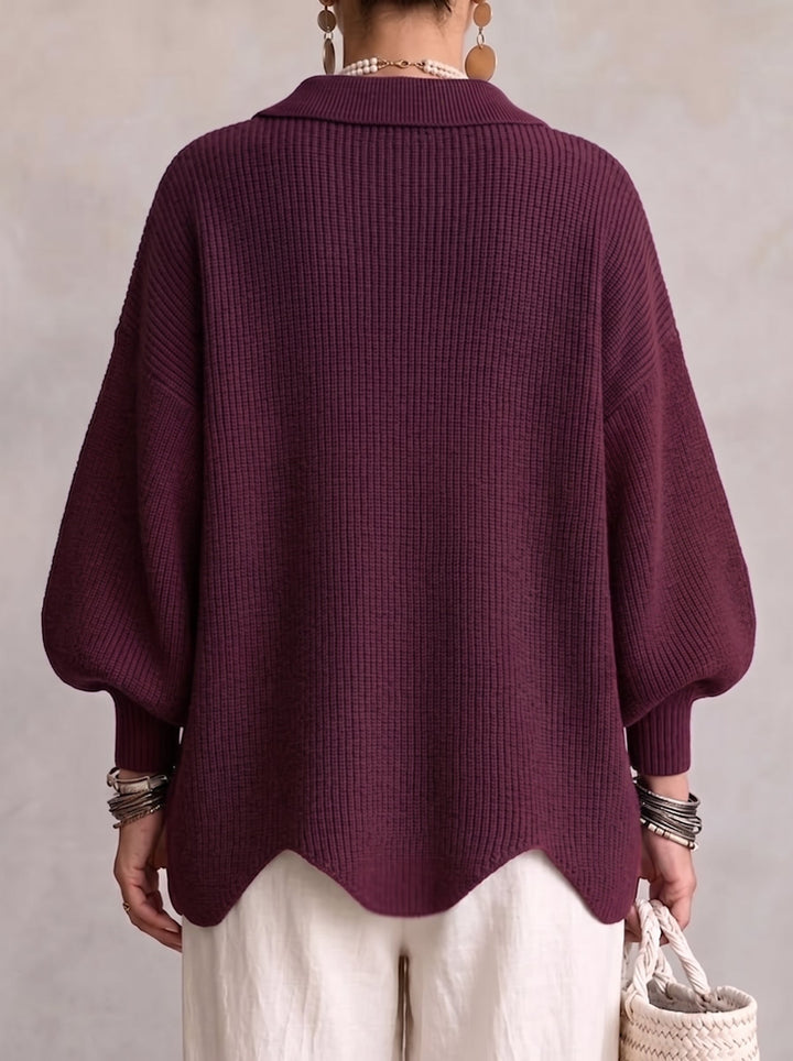Ortensia | Cardigan Oversize con Bottoni Gioiello