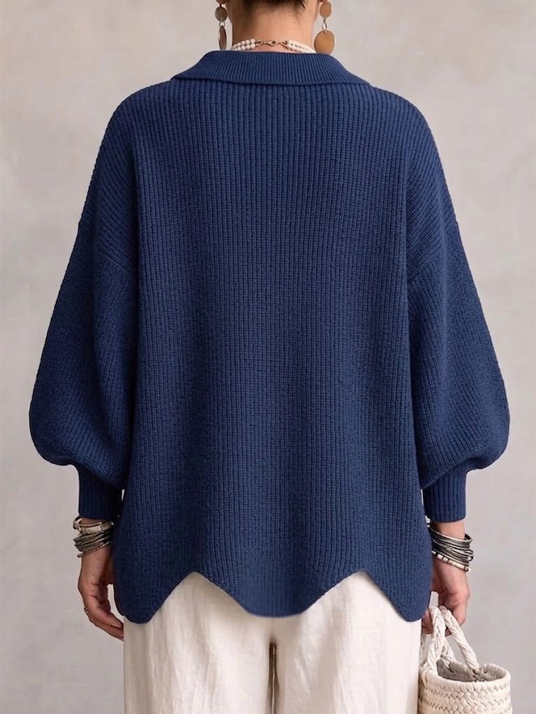 Ortensia | Cardigan Oversize con Bottoni Gioiello