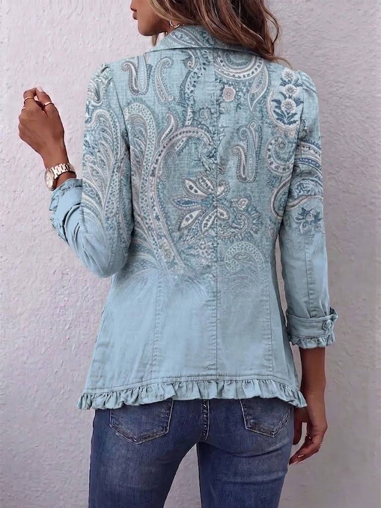 Estrella - giacca con volant e motivo paisley vintage, immagine 2