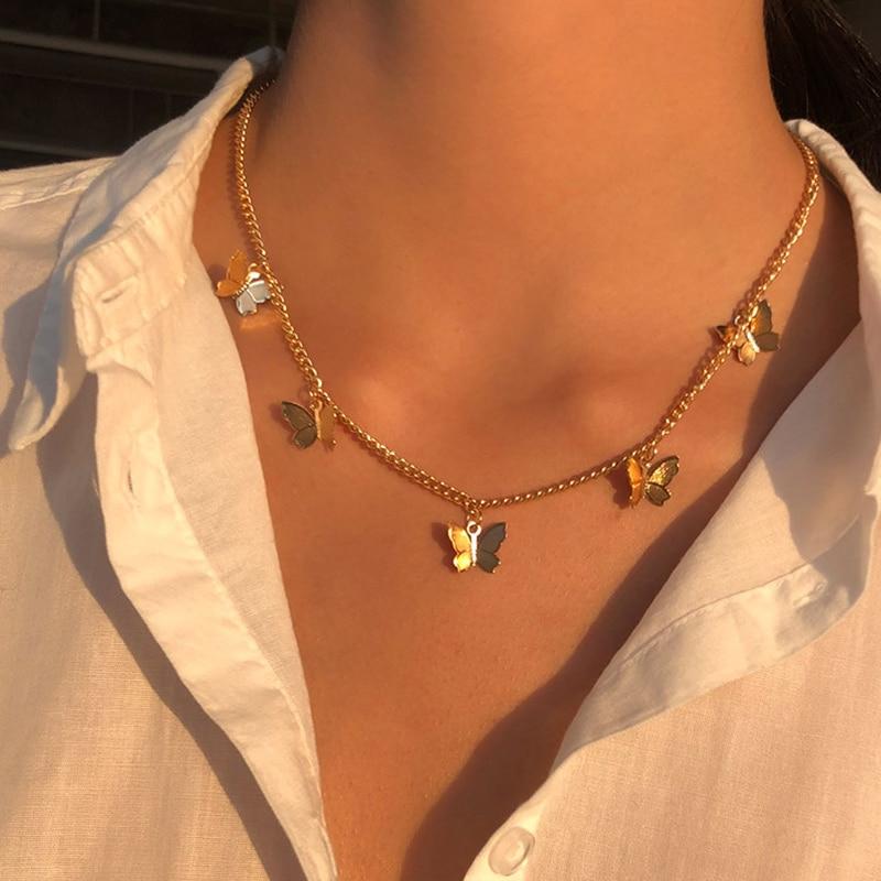 Collana con farfalla