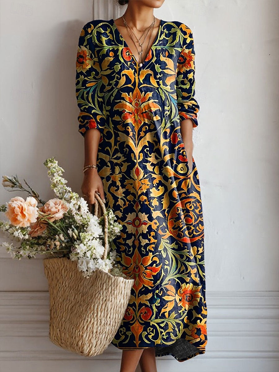 Yana | Abito Boho Comodo da Giorno - Maria Milano